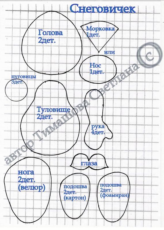 Снеговики своими руками выкройки мк: выкройка, пошаговый мк, подборка схем