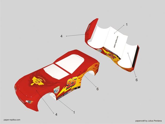 Как сделать из бумаги молнию маквина: Молния Маккуин / Lightning Mc Queen (Тачки 2 / Cars 2) из бумаги, модели сборные бумажные скачать бесплатно - Легковая машина - Гражданская техника - Каталог моделей