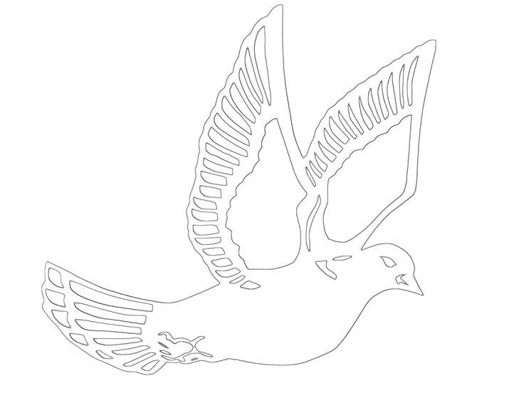 Шаблоны голубей из бумаги для распечатки на принтере: Голуби - шаблоны и трафареты для вырезания