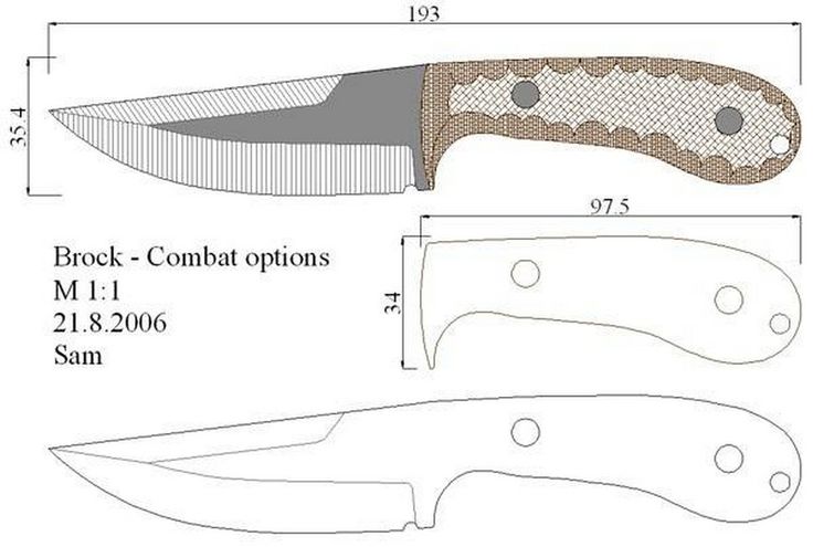 Формы клинков для ножей чертежи: описание, принцип изготовления клинка своими руками, эскизы рукояток