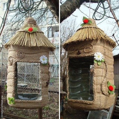 Кормушки из пластиковых бутылок своими руками: Кормушка для птиц из пластиковой бутылки: 700 фото, инструкции