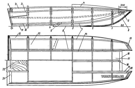 Чертежи моторных лодок: Проект моторной лодки 5 метров, чертежи. Построить самодельную мотолодку из фанеры