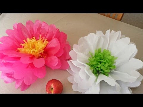 Мастер класс большой цветок из гофрированной бумаги: МК с фото и видео