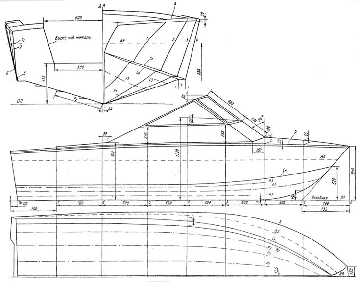 Чертежи моторных лодок: Проект моторной лодки 5 метров, чертежи. Построить самодельную мотолодку из фанеры