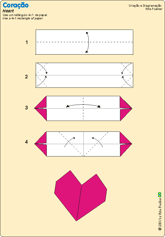 Сердце оригами из бумаги схема: Как сделать сердце-оригами - Оригами из бумаги