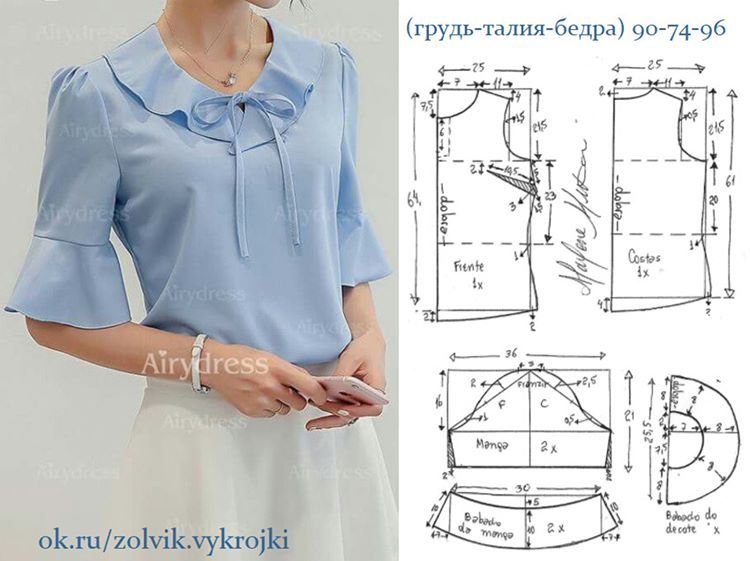 Блузки своими руками: Как шить блузки своими руками: мастер-классы от Burda