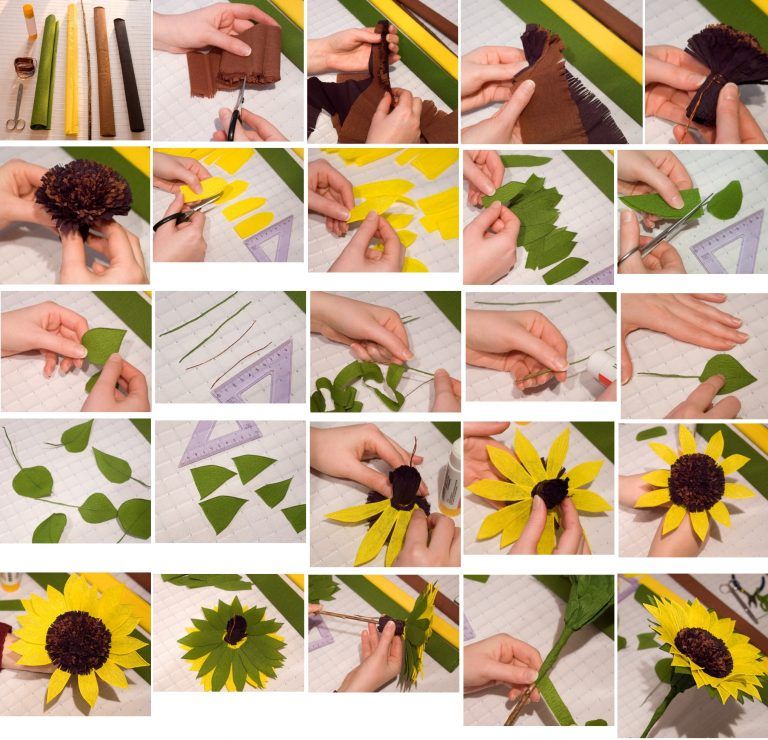 Цветы своими руками пошагово: Цветы из бумаги своими руками: схемы и шаблоны