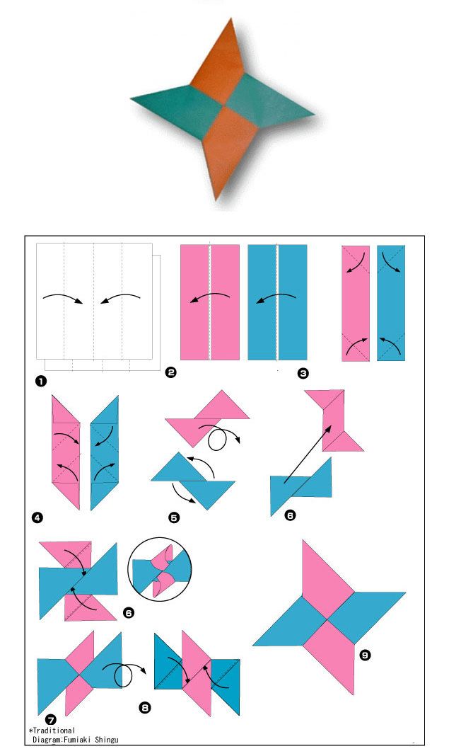 Оригами просто: Схемы простых оригами для вас и вашего ребенка (20 картинок) » Триникси