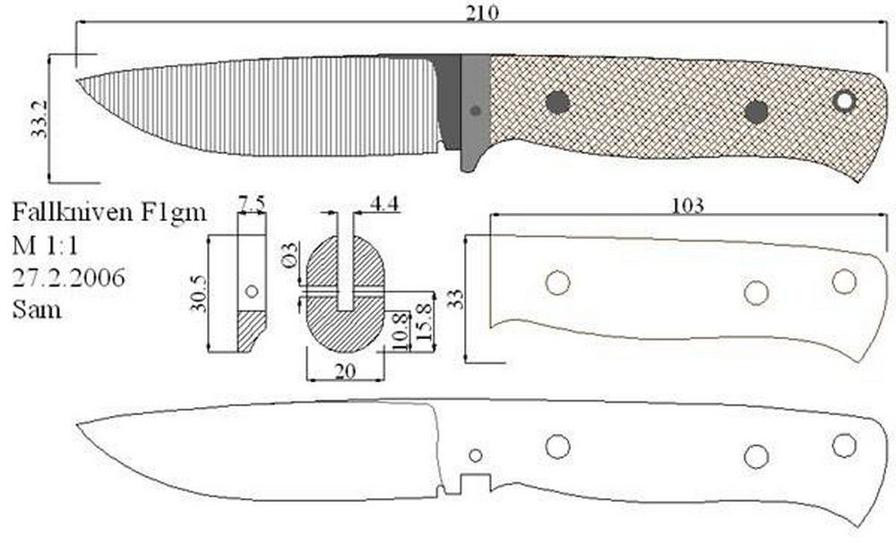 Формы клинков для ножей чертежи: Чертежи ножей, 280 вариантов.