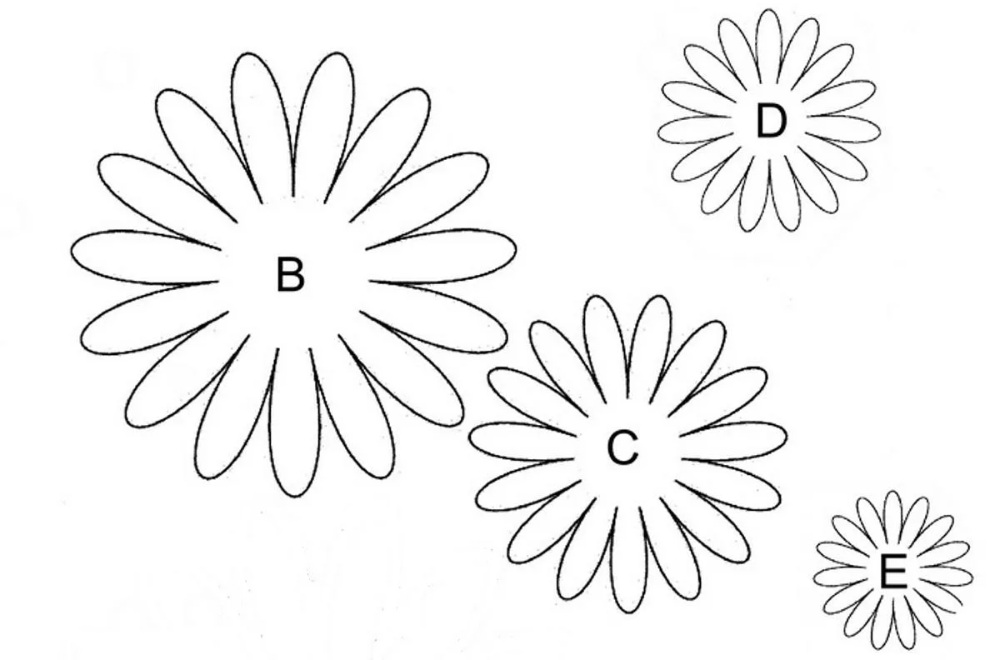 Объемные цветы из бумаги шаблон: Цветы из бумаги своими руками: схемы и шаблоны