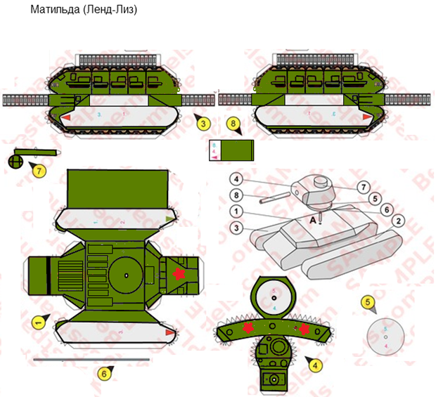 Как сделать танк из бумаги т 34 85: Бумажная модель Т-34-85 своими руками на портале Сделай сам