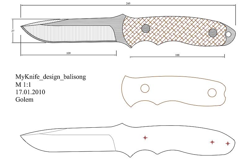 Форма ножа чертежи: Трафареты ножей - 67 фото