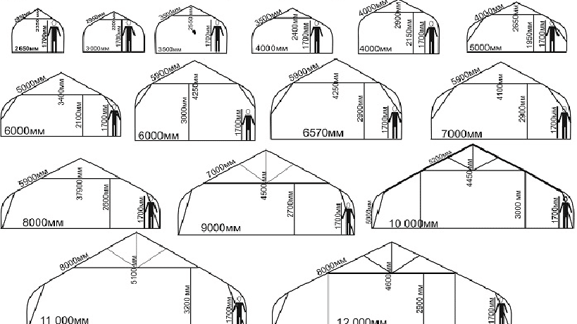 Чертежи теплицы из поликарбоната: Чертежи и размеры теплицы из поликарбоната: фото парника 3:6, 3:4