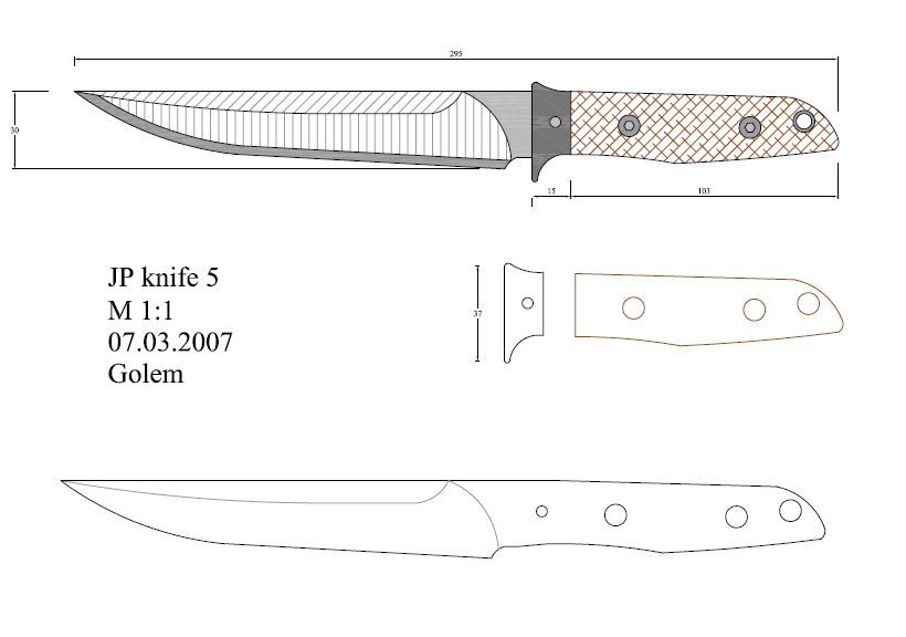 Формы клинков для ножей чертежи: описание, принцип изготовления клинка своими руками, эскизы рукояток