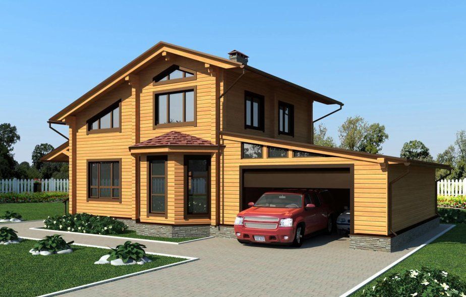 Фото дома с гаражами: Дом с гаражом - 90 фото лучших проектов. Инструкция по строительству коттеджей с гаражом внутри