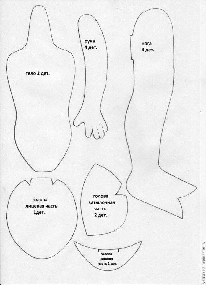 Куклы ручной работы из текстиля выкройки: Выкройки текстильных кукол разных мастеров | all Dolls