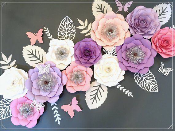 Как сделать бумажные цветы на стену большие: Как сделать цветы на стену из бумаги: идеи, выбор материала, мастер-классы