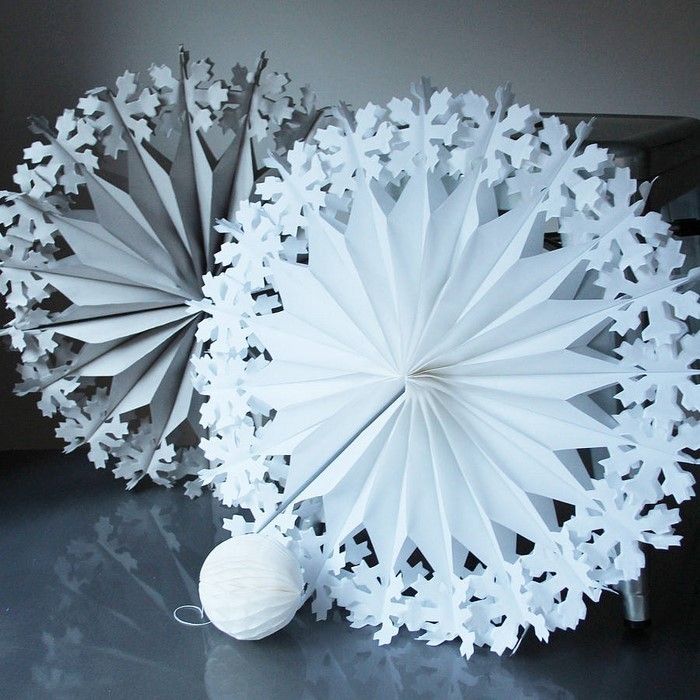 3 д снежинки: 3D снежинки: просто и эффектно!