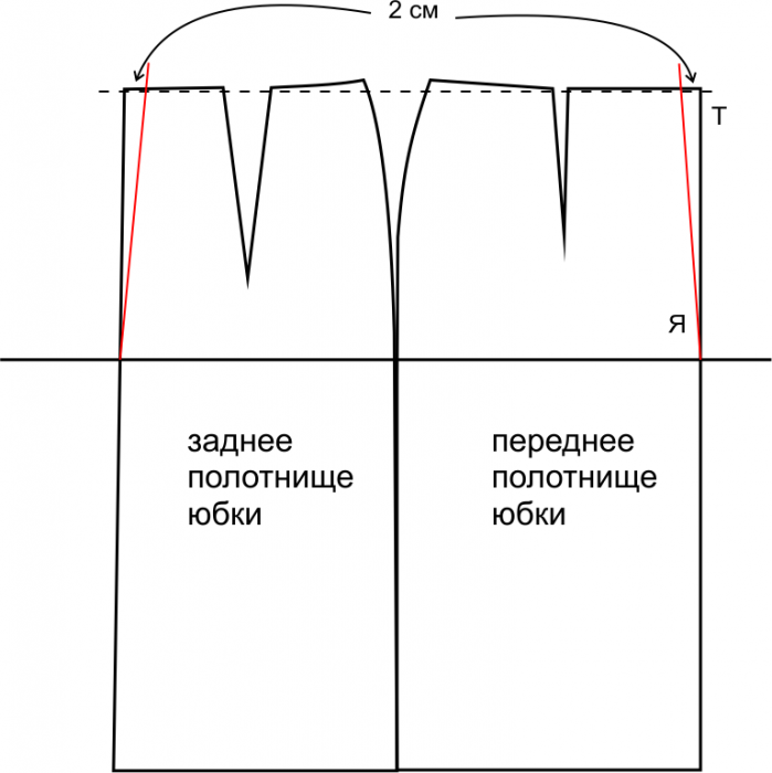 Прямая юбка выкройка на резинке: Прямая юбка на резинке. Пошагово. Для начинающих. Своими руками. Фото.