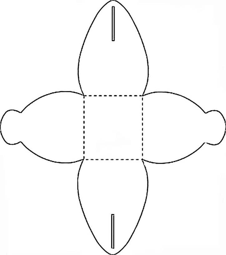 Трафарет для упаковки подарка: Шаблон коробки, Шаблон подарочной коробки, Подарочная коробка своими руками