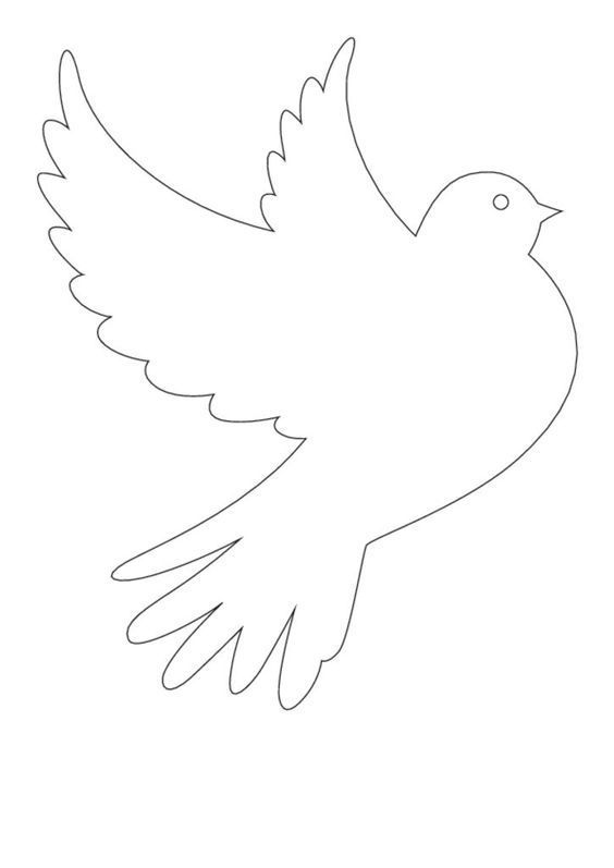 Шаблоны голубей из бумаги для распечатки на принтере: Голуби - шаблоны и трафареты для вырезания