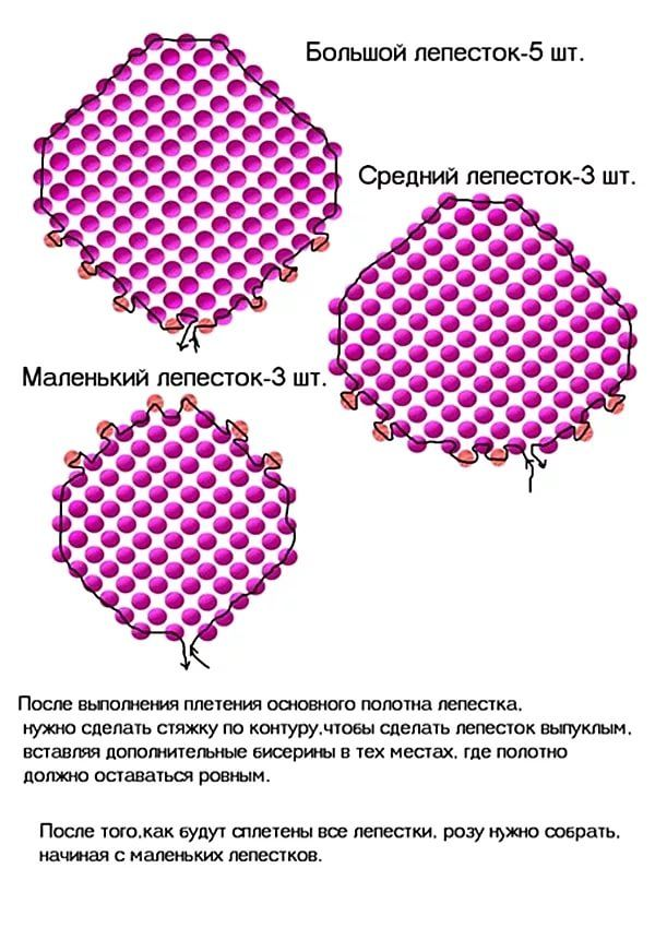 Как сплести розу из бисера для начинающих: Роза из бисера для начинающих