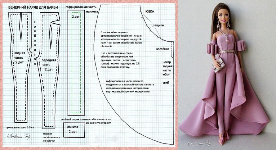 Одежда для барби сами шьем: DIY - Одежда для кукол Барби (своими руками)