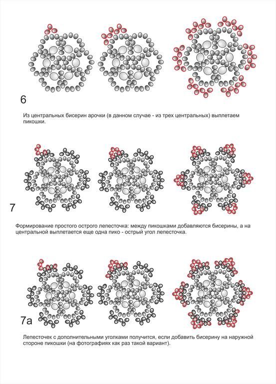 Снежинки схема из бисера: Снежинки из бисера и бусин своими руками: схемы плетения