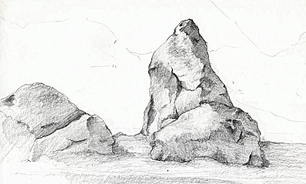 Камень нарисовать карандашом: Как нарисовать камни карандашом поэтапно
