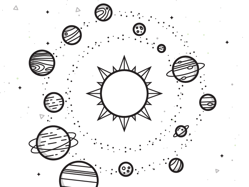 Солнечная система рисунок карандашом: Картинки Солнечной системы для срисовки