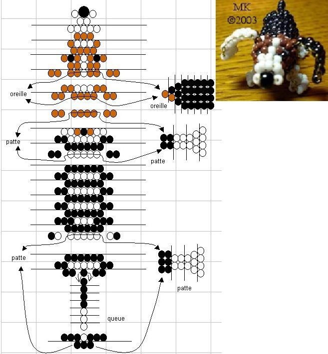 Схемы плетения животные из бисера: Животные из бисера: схемы для начинающих - объемные и простые