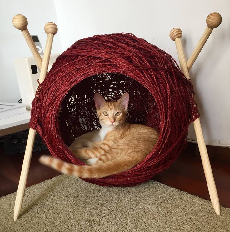 Домик для кошки вязаный: Подборка вязаных домиков для кошек