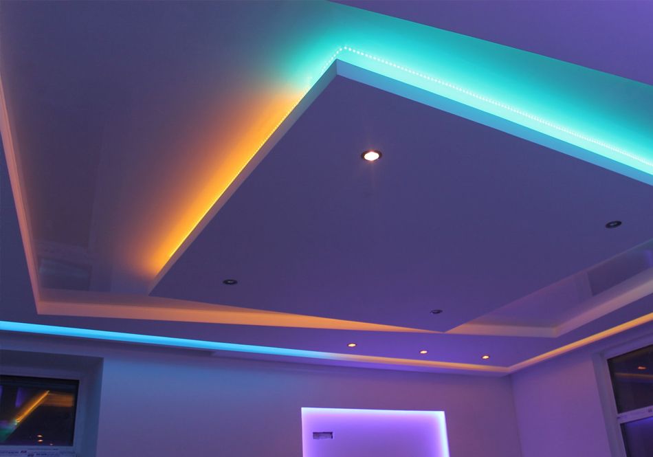 Как сделать двухуровневый потолок из гипсокартона с подсветкой: Как сделать двухуровневый потолок из гипсокартона своими руками