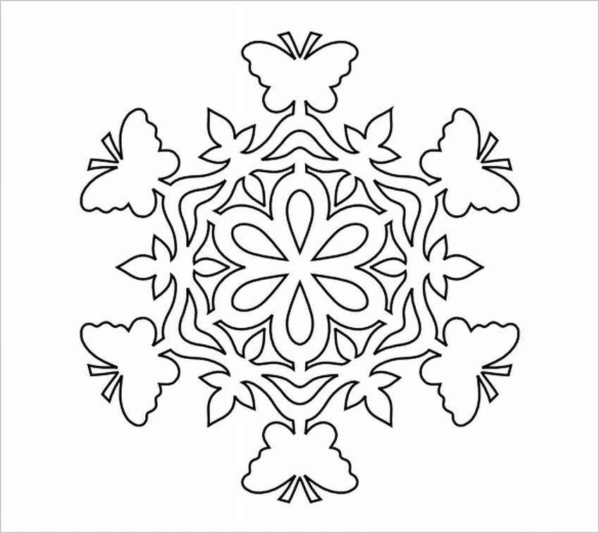 Трафареты снежинок для вырезания: Снежинки трафареты-вытынанки для вырезания: 100 новинок 2024