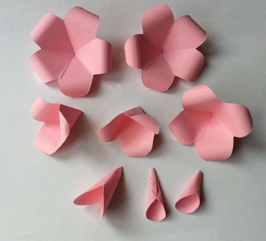 Объемный цветок видео из бумаги: Объемные цветы оригами из бумаги. Origami paper flowers