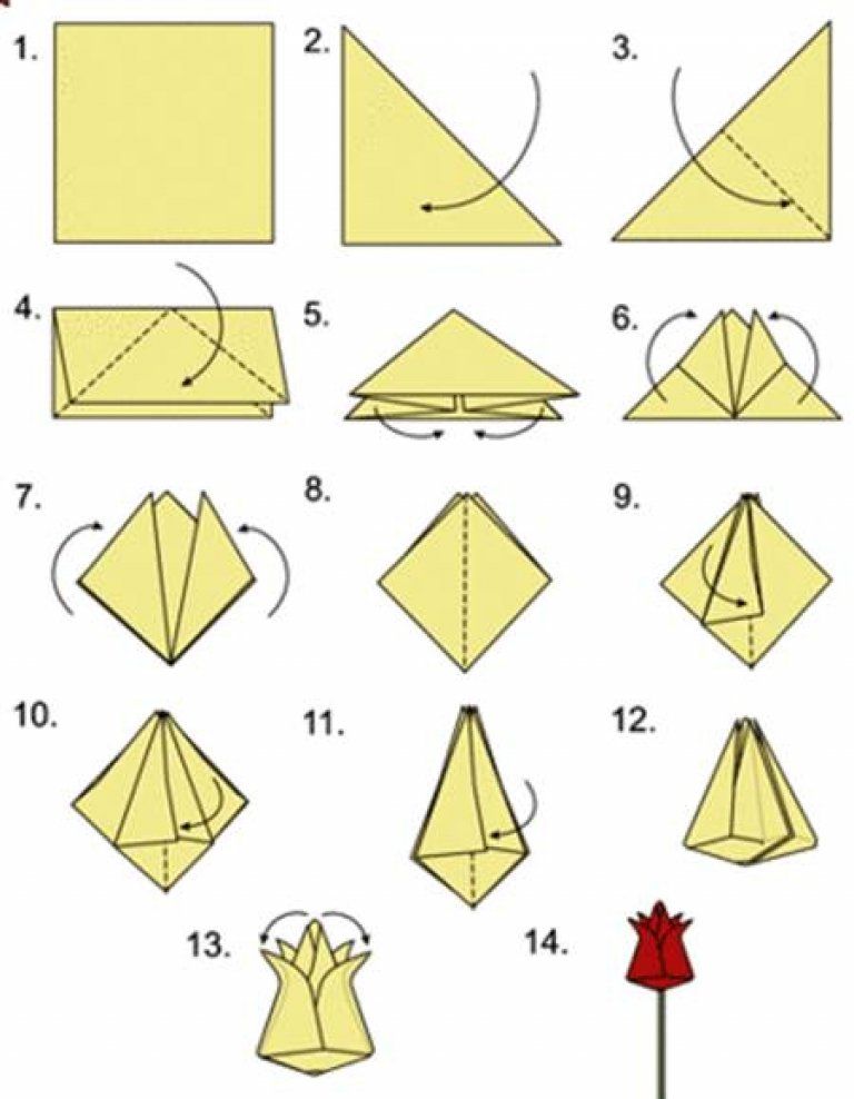 Поделка из бумаги оригами: Поделка из бумаги, оригами - кусака