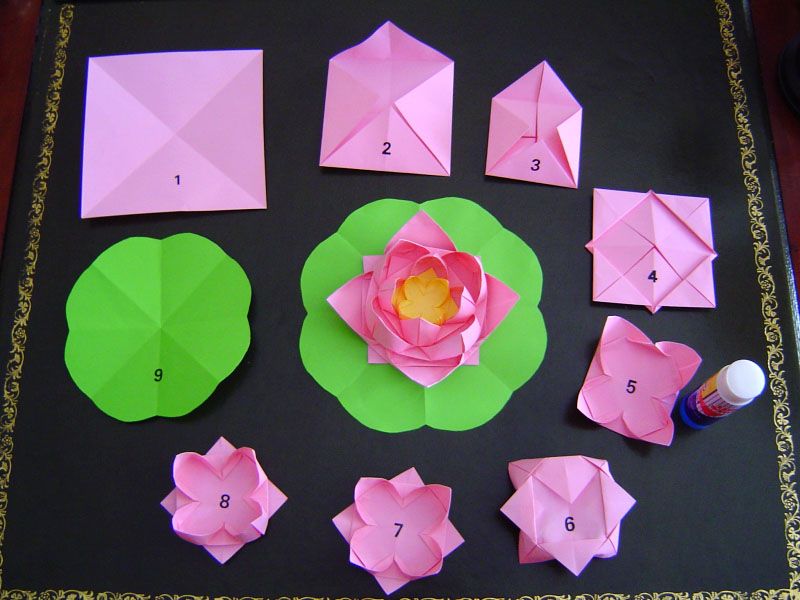 Как сделать лотос: Лотос оригами схема пошаговая инструкция
