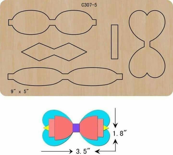 Заготовка из картона для бантиков из лент: Как сделать бантик из ленты своими руками
