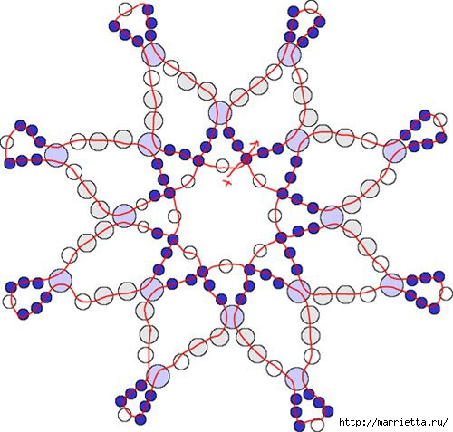 Снежинки из бисера схемы плетения для начинающих пошагово: мастер класс с пошаговым фото