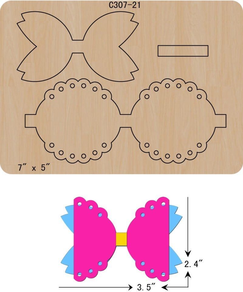 Заготовка из картона для бантиков из лент: Как сделать бантик из ленты своими руками
