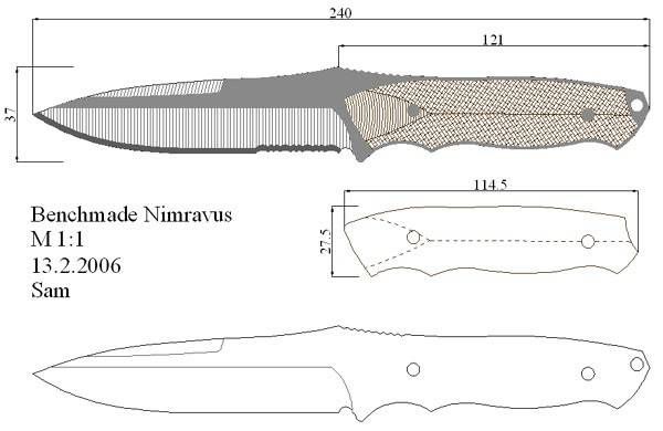 Эскизы ножей для самостоятельного изготовления с размерами: Более 800 чертежей и эскизов ножей