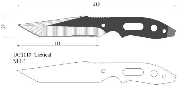 Эскиз для изготовления ножей: Более 800 чертежей и эскизов ножей
