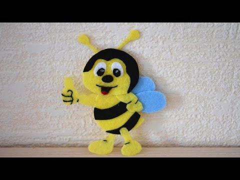Пчелка из фетра выкройки своими руками: Шмель (пчела) из фетра: выкройка и мастер-класс