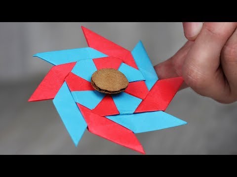 Видео как сделать спиннер из картона: Как сделать спиннер из бумаги. Оригами спиннер - YouTube