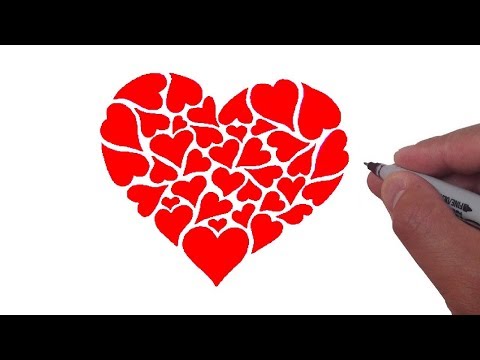 Сердце рисунок объемное: Как нарисовать объемное сердце - 32 фото