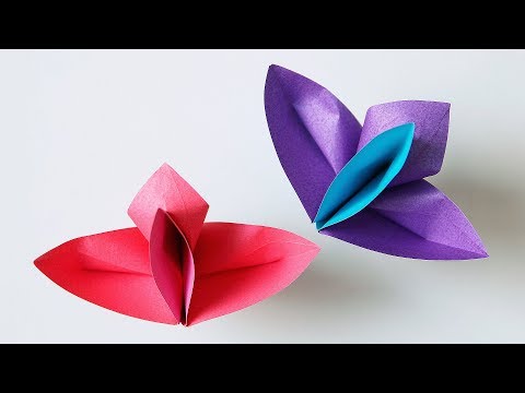 Орхидея оригами: Делаем орхидею из бумаги - Оригами