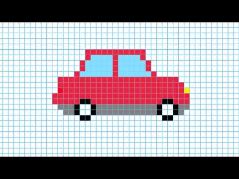 Рисунок по клеточкам машина: Рисунки по клеточкам машины Лада