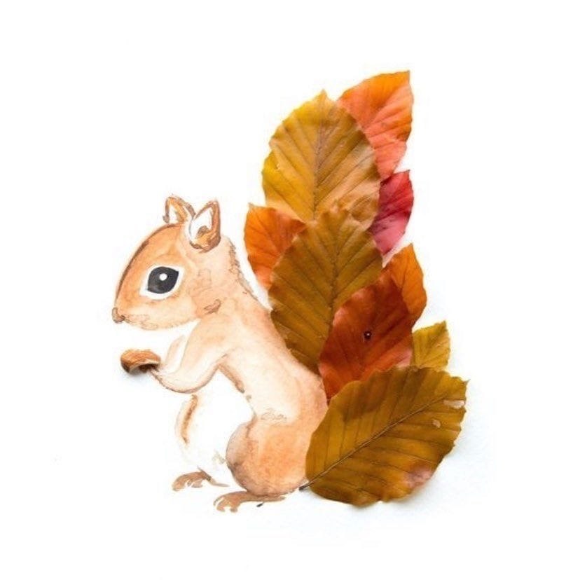Лиса из листьев осенних: как сделать лисичку из осенних сухих листьев своими руками
