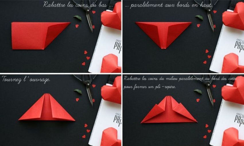 Оригами объемное сердце из бумаги: Пошаговая схема оригами из бумаги Объемное сердце |