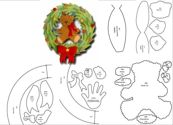 Поделки из фетра новогодние выкройки и схемы: Новогодние игрушки из фетра своими руками с выкройками, схемами и шаблонами. Много идей поделок на Новый год